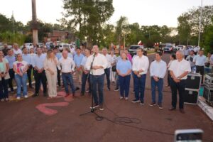 Importante inversión de la Provincia en pavimento y alumbrado público para Liebig