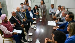 Valdés con el embajador de India, impulsó vínculos con la Mesa Forestal correntina