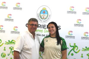 Jorge Terrile recibió a Agostina Manzotti, la campeona nacional de remo