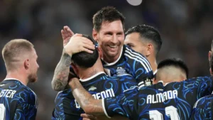 Argentina goleó 5-0 a Zambia en el último amistoso en el país antes del Mundial