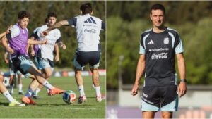 La Selección argentina se entrena en Ezeiza
