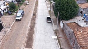 El Municipio de Libres finalizó nuevo tramo de pavimento en barrio “Simeón Payba”