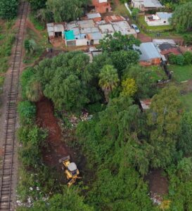 Obra de drenaje en el barrio “Santa Rosa” de Paso de los Libres