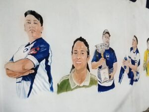 Avanza el segundo mural gigante por los 80 años del Club Guaraní
