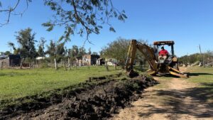 El Municipio libreño activó una nueva etapa de cuneteo en “Ombucito”