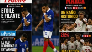 Durísimos títulos de la prensa internacional tras la derrota de Francia en el Mundial