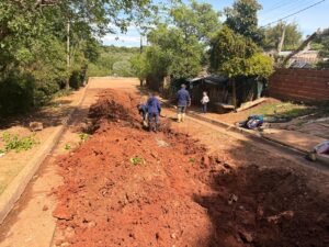 En Libres, reemplazan 50 metros de cañería cloacal en el barrio “La Merced”