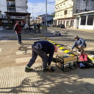 En Libres, tránsito cortado por trabajos en Adolfo Montaña y Coronel López