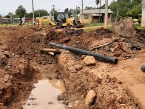 El Municipio de Libres realiza reparaciones en el barrio “Las Flores”