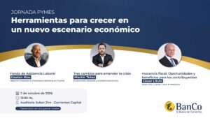 Con disertantes de renombre, el BanCo propone conversar sobre el escenario económico