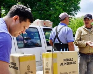 En Itatí y El Paso, el Gobierno asiste a familias afectadas por la crecida del Paraná
